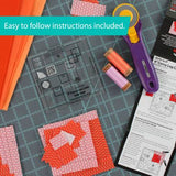 Notions Creative Grids Ruler - 4in Curvy Log Cabin Trim Tool CGRJAW6MINI