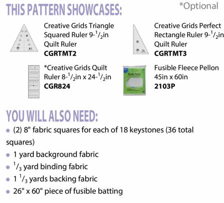 Pattern - Cut Loose Press - Keystone Table Runner by Karen Montgomery ...