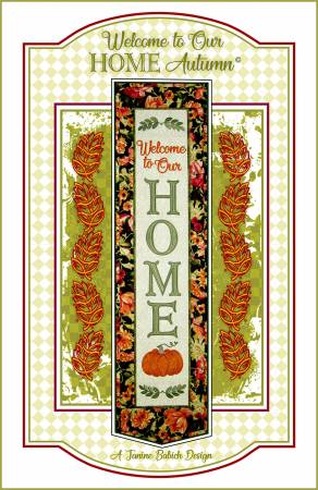 Pattern Welcome to our Home Autumn Machine Embroider