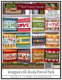 Precut Pack Wrapped with Words Pillow Wrap WCCPP125