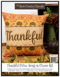 Kit Wrapped with Words Pillow Wrap & Cover - Thankful - WCCPW125