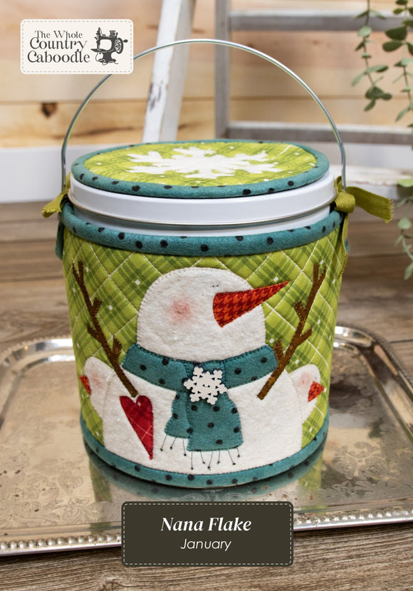 Kit Cozy Canister Nana Flake SEWING VERSION