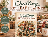 Quilting Retreat Planner - 19 Page PDF Workbook - Digital Download
