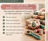 Quilting Retreat Planner - 19 Page PDF Workbook - Digital Download