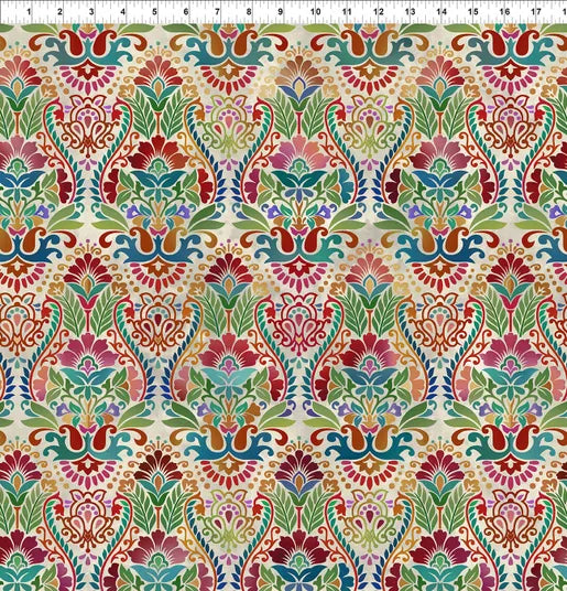 Fabric In The Beginning Vivid Spice Medallion 3VIV-3