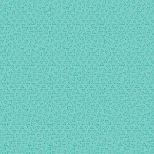 Fabric Benartex Frogtastic Turquoise Triangles 10338B-83