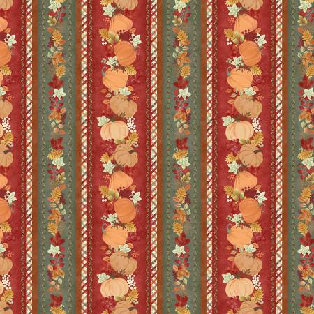 Fabric - Maywood - Hello Autumn Border Stripe - 10731M-Z
