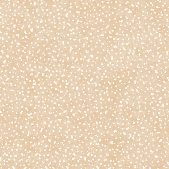 Fabric Maywood Winter Wreaths Cream Scattered Snow 10885M-E