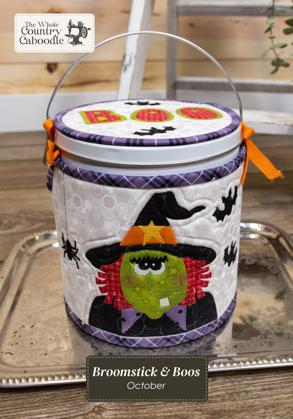 Kit Cozy Canister Broomstick & Boo SEWING VERSION