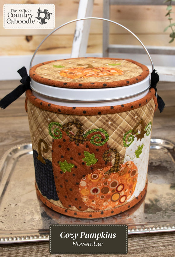 Kit Cozy Canister Cozy Pumpkins SEWING VERSION