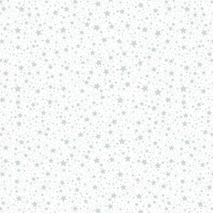 Fabric Henry Glass White on White Stars and Dots 1256-01W