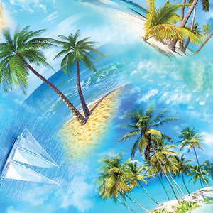 Fabric Benartex Tropical Escape Island Breeze 12902-54