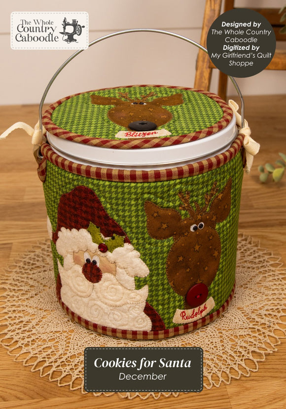 Kit Cozy Canister Cookies for Santa MACHINE EMBROIDERY VERSION