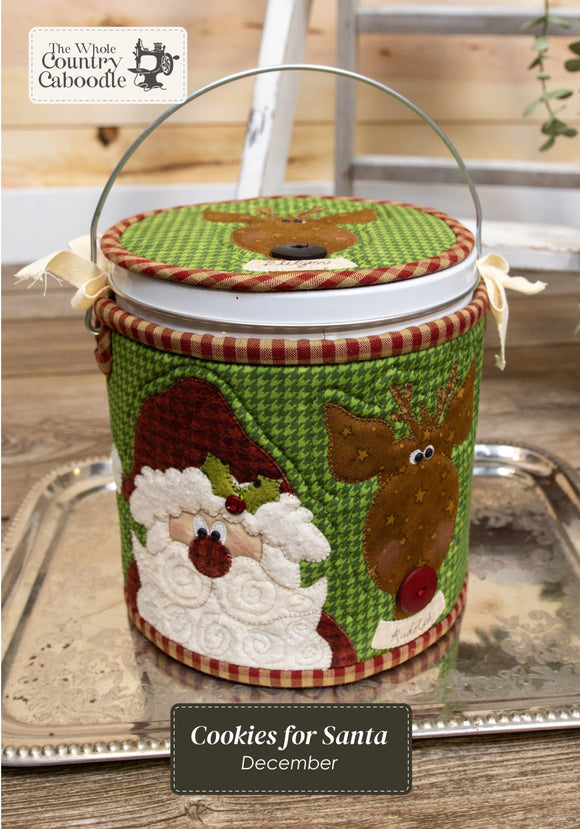 Kit Cozy Canister Cookies for Santa SEWING VERSION