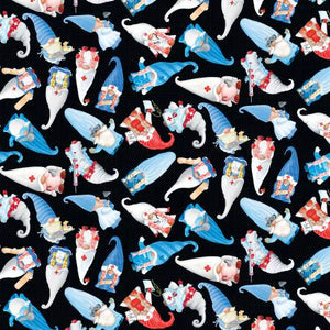 Fabric Benartex Caring Gnomes 14116B-12