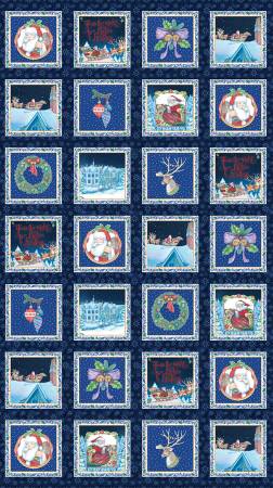 Fabric Benartex The Night Before Christmas Panel 16028B-55