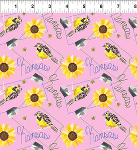 Fabric In The Beginning Natural State Kansas 16JHU-1