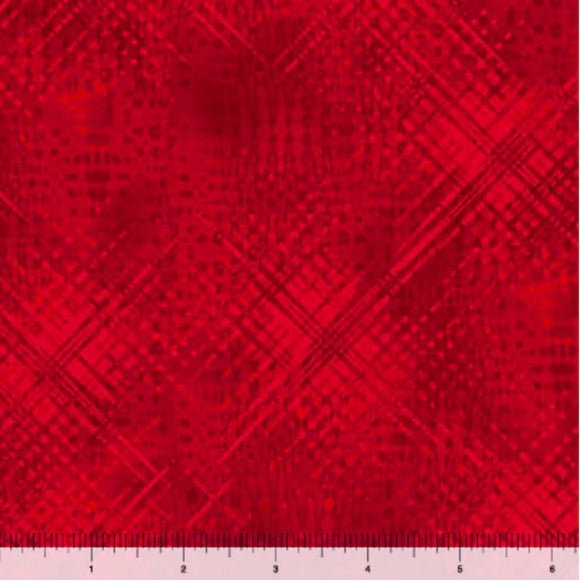 Fabric QT 108 wide Vertex Red 29687-R