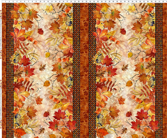 Fabric In The Beginning Autumn Celebration Border Stripe 1AUT-1