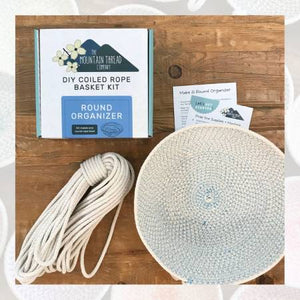 Kit - Coiled Rope Basket Kit - Round Organizer - 1ROKIT15