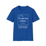 Gifts - The Little Shop of Stitches Shades of Blue T-Shirt - Sizes XS to 5X