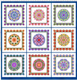 Fabric In The Beginning Gypsy Panel White Background 260SEW-2 - Sewposium Exclusive!