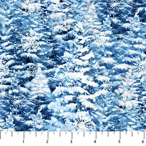 Fabric Northcott All that Glitters Trees 27042G-42