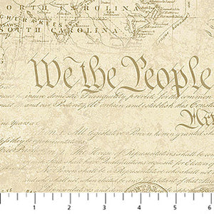 Fabric Northcott Stonehenge America 250 Map 28374-12