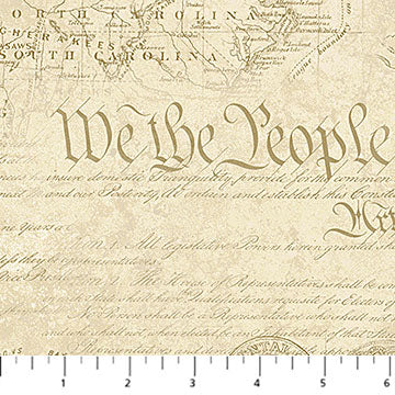 Fabric Northcott Stonehenge America 250 Map 28374-12