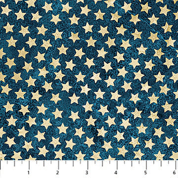 Fabric Northcott Stonehenge America 250 Stars Blue 28375-49