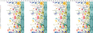 Fabric In The Beginning Butterfly Fantasy Border Stripe 2BF1
