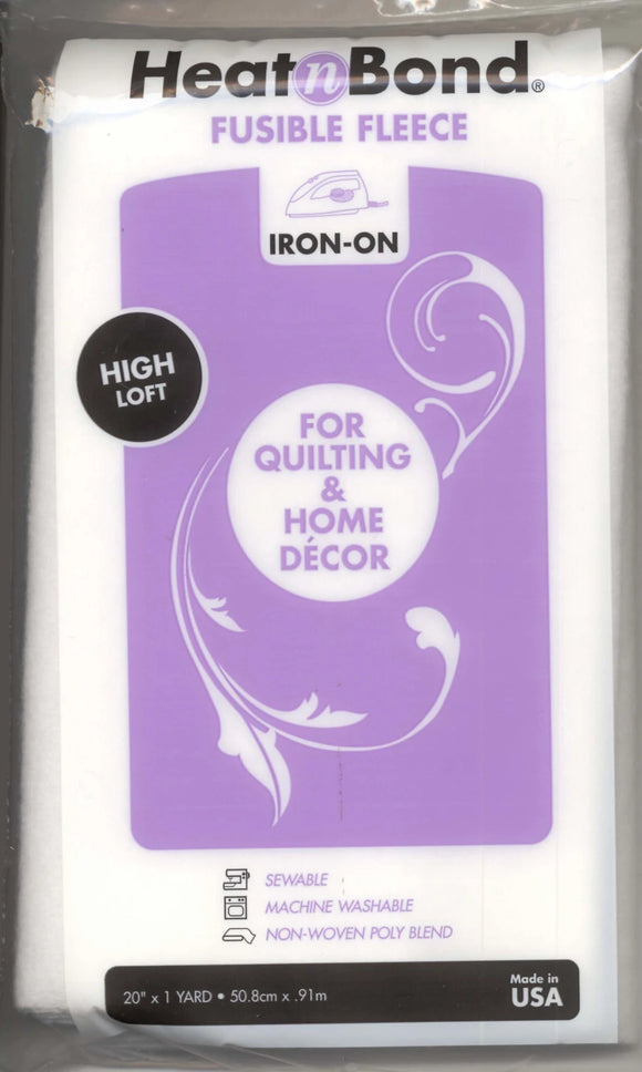 Notions Interfacing - Heat N Bond Fusible Fleece 20in x 1yd pkg -  3339