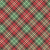 Fabric - Henry Glass Sweet Christmas Memories - Red Bias Plaid - 3621-88