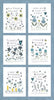 Fabric - Henry Glass Friendship Garden - Blue Panel 3633P-77
