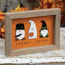 Gifts Spooky Squad Gnomes Framed Sign
