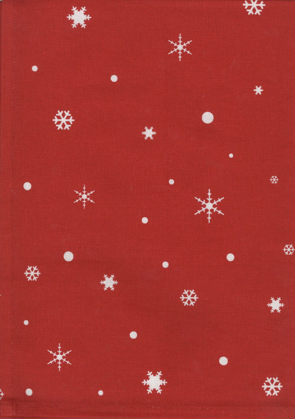Notions - Snowflake Tea Towel Bright Red 400-110
