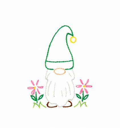 Kit Hand Embroidery - Gnome 6 inch Hoop Kit  4096-118