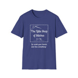Gifts - The Little Shop of Stitches Shades of Blue T-Shirt - Sizes XS to 5X