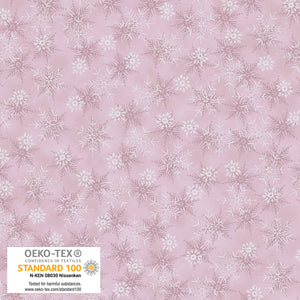 Fabric Stof We Love Christmas Light Rose Metallic 4591-429