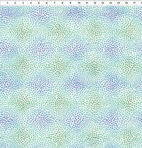 Fabric In The Beginning Vivid Petals Blue 9VIV-7