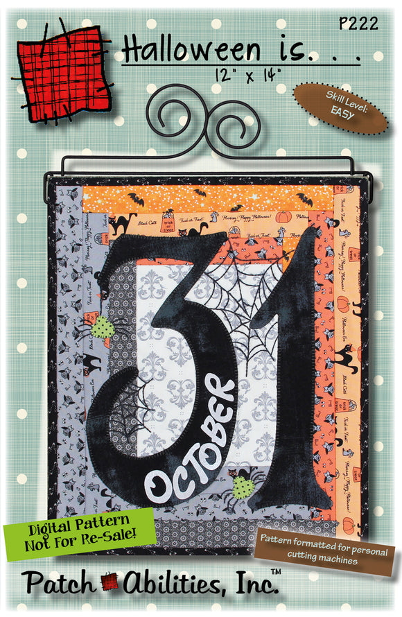 Pattern Patch-Abilities Halloween is... P222 - DIGITAL DOWNLOAD