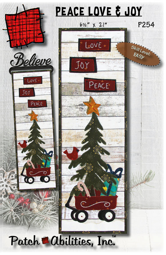 Pattern Patch-Abilities - Peace Love & Joy - DIGITAL DOWNLOAD P254