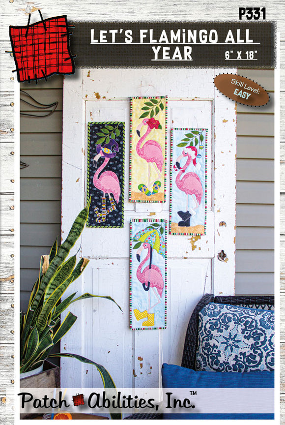 Pattern Patch-Abilities Let's Flamingo All Year P331 - DIGITAL DOWNLOAD