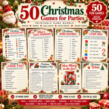 50 Christmas Games for Parties eBook - 73 Page Digital Download