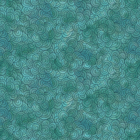 Fabric - Windham Wild Meadow Teal 54392-4