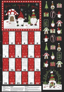 Fabric - Wilmington - Our Gnome to Yours Advent Calendar Panel - 56078-931