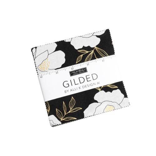 Fabric Moda Gilded Charm Pack 5in Squares, 42pcs