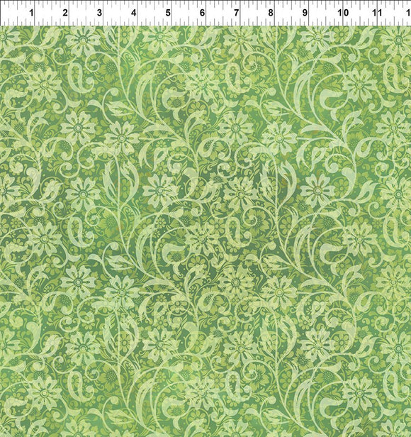 Fabric In the Beginning Garden of Dreams II Green 5JYR-2