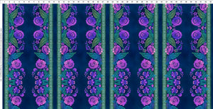 Fabric In The Beginning Vivid Stripe Jewel 10VIV-4