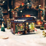 Gifts DIY Miniature House Wooden Puzzle Kit: Christmas Wonderland MIN503